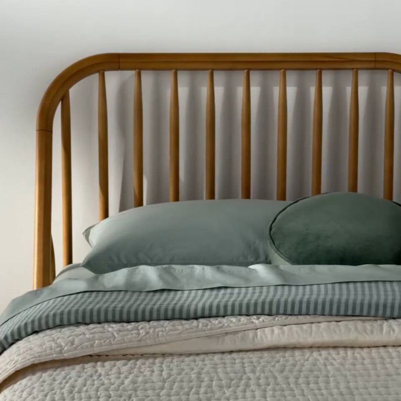 Play Bodie Spindle Natural Oak Wood Kids Twin Bed - video 1 of 1