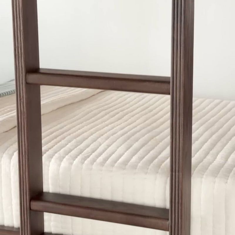 Play Jenny Lind Deep Brown Wood Spindle Kids Twin Bunk Bed - video 1 of 1