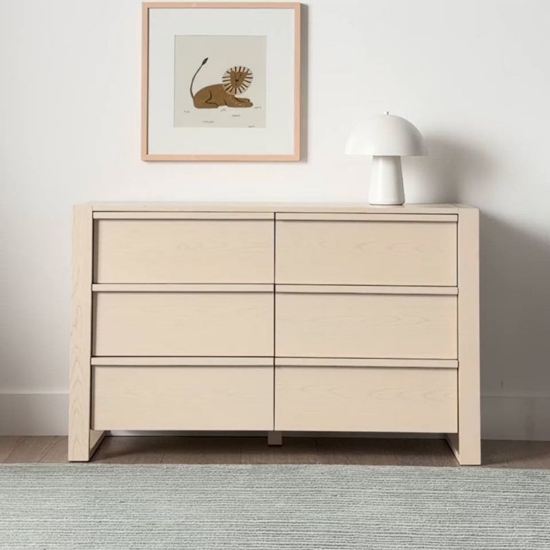 Play Gemini 55" Sunwashed Ash Wood 6-Drawer Wide Kids Dresser - video 1 of 1