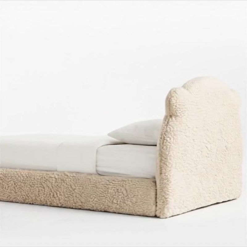Play Little Bear Beige Sherpa Kids Twin Bed - video 1 of 1
