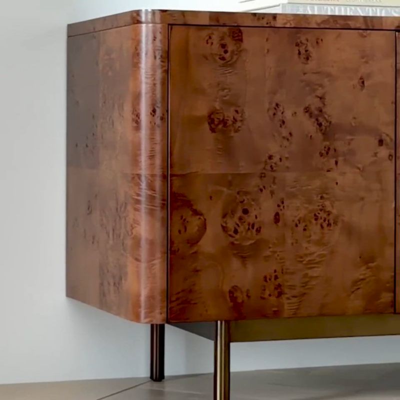 Play Mota 80" Dark Burl Wood Storage Media Console - video 1 of 1