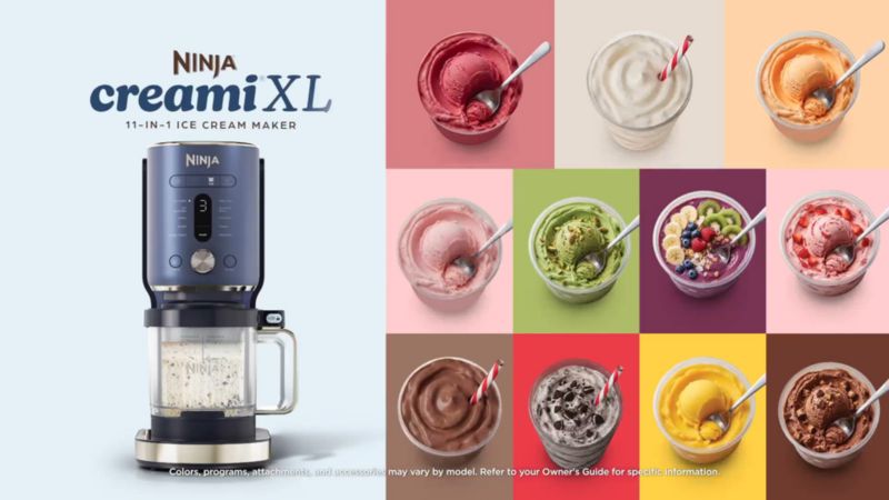 Play Ninja ® CREAMi XL Ice Cream and Frozen Treat Maker in Midnight Mocha - video 1 of 1