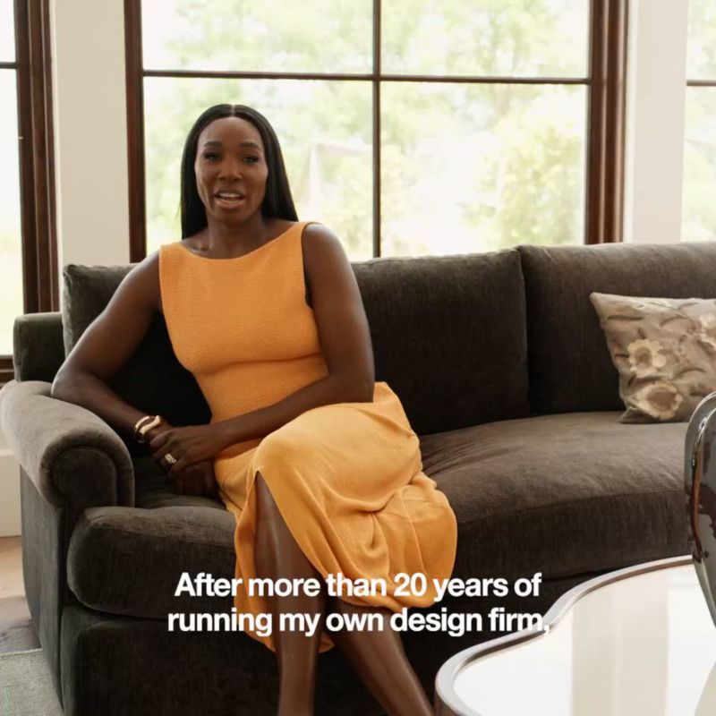 Play Hall of Fame 94" Roll Arm Sofa by Venus Williams - video 2 of 2