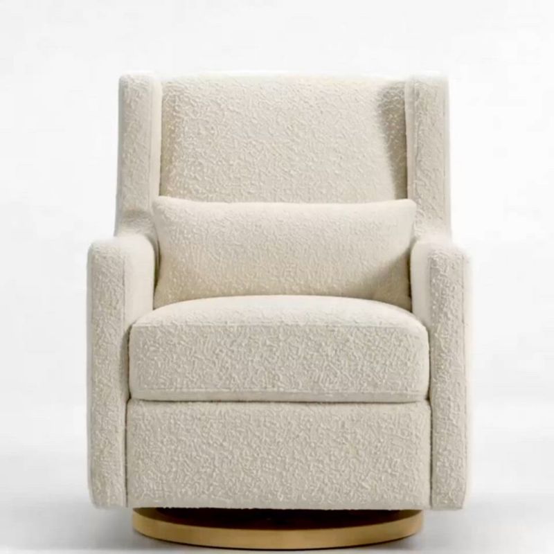 Play Wally Ivory Boucle Nursery Glider Chair - video 1 of 1