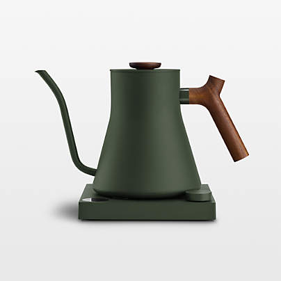 Fellow Stagg EKG Pro Electric Tea Kettle in Woodland with Walnut Accents
