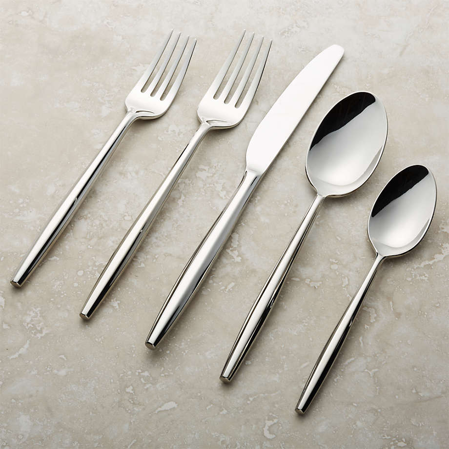 Facet 20-Piece Flatware Set + Reviews | Crate & Barrel