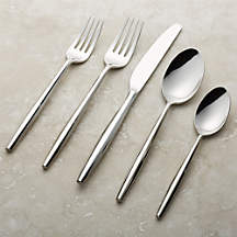 Facet Mirror 20-Piece Flatware Set + Reviews | Crate & Barrel