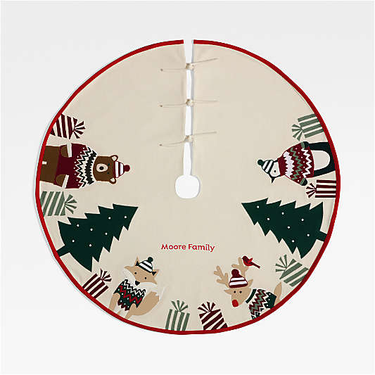 Fair Isle Friends Christmas Tree Skirt by Joan Anderson