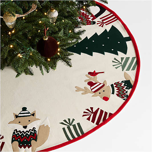 Fair Isle Friends Christmas Tree Skirt by Joan Anderson