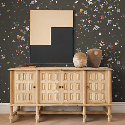Backdrop Fairfarren Dark Multicolor Wallpaper