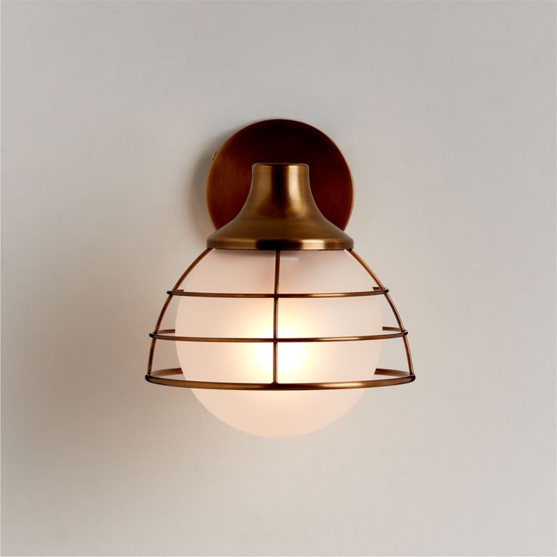 Fairfax Brass Metal Indoor/Outdoor Wall Sconce Light - image 0 of 7