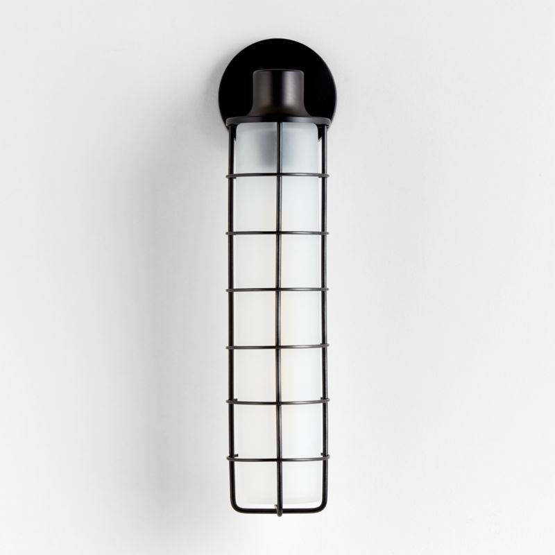 Fairfax Tall Black Metal Indoor/Outdoor Wall Sconce Light - image 4 of 7