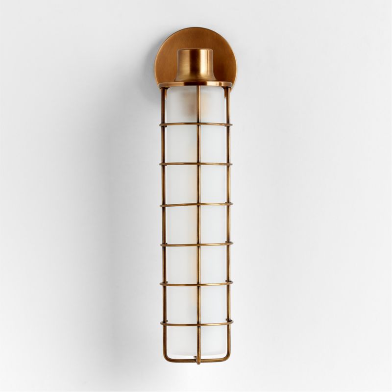 Fairfax Tall Brass Metal Indoor/Outdoor Wall Sconce Light - image 4 of 7