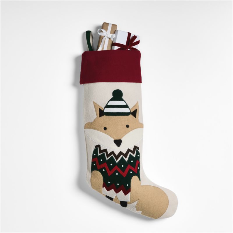 Fair Isle Friends Fox Christmas Stocking by Joan Anderson - image 1 of 3
