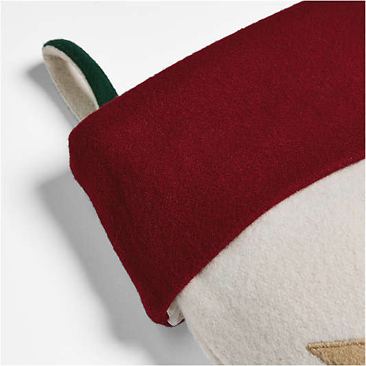 Fair Isle Friends Fox Christmas Stocking by Joan Anderson