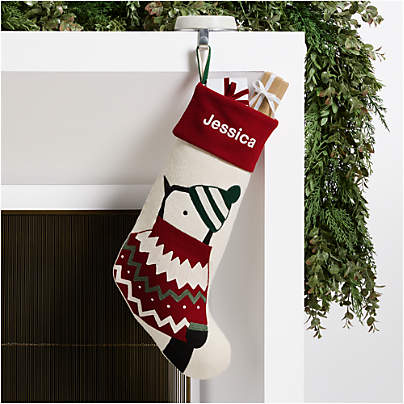 Fair Isle Friends Penguin Christmas Stocking by Joan Anderson