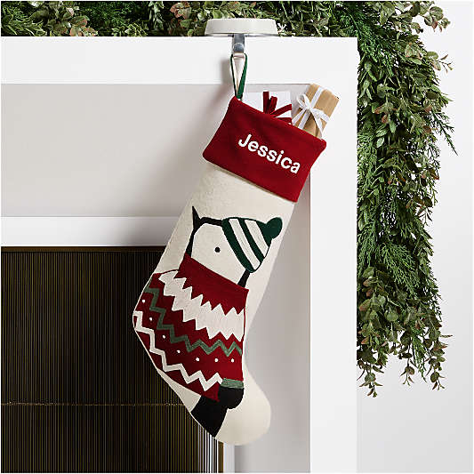 Fair Isle Friends Penguin Christmas Stocking by Joan Anderson