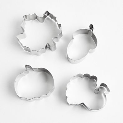 View Fall Cookie Cutters, Set of 4 details