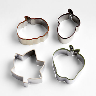 View Fall Cookie Cutters, Set of 4 details