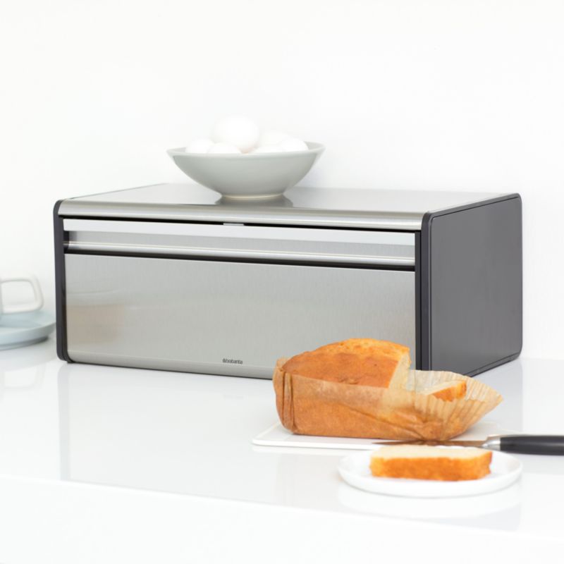 Brabantia Fall Front Bread Box, Matte Steel Fingerprint Proof - image 3 of 6