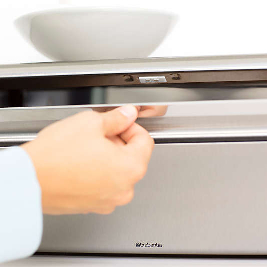 Brabantia Fall Front Bread Box, Matte Steel Fingerprint Proof