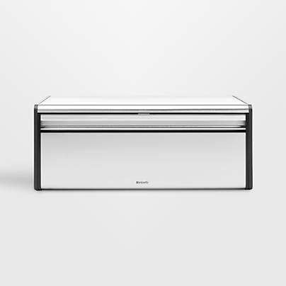 Brabantia Fall Front Bread Box, Matte Steel Fingerprint Proof