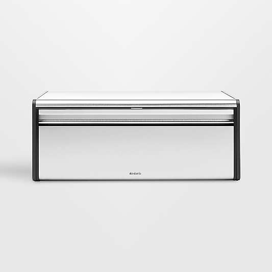 Brabantia Fall Front Bread Box, Matte Steel Fingerprint Proof