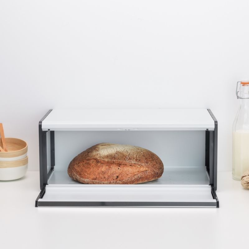 Brabantia Fall Front Bread Box, White - image 2 of 6