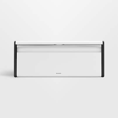 Brabantia Fall Front Bread Box, White