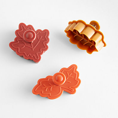 View Fall Leaf Pie Crust Cutters, Set of 3 details