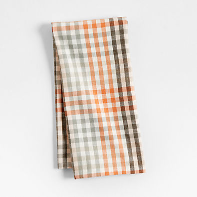 View Fall Plaid Organic Cotton Dish Towel details