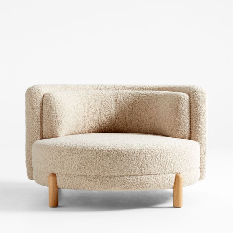 Family Oversized Sherpa Lounge Chair | Crate & Kids