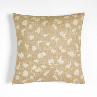View Jacquard 20" Biscuit Brown Cheetah Print Pillow Cover details