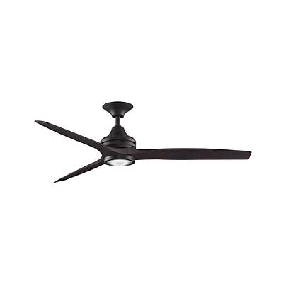 Fanimation Spitfire 60 Dark Bronze/Walnut Indoor/Outdoor Ceiling Fan with LED Light