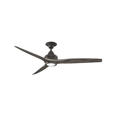 Fanimation Spitfire 60 Matte Greige, 60 Inch Outdoor Ceiling Fan With Light And Remote Control