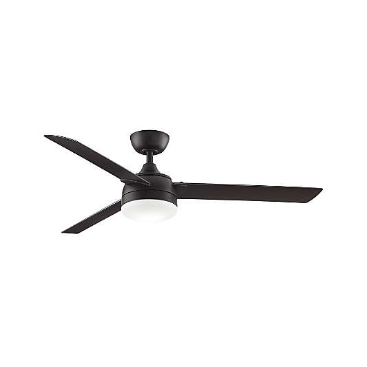 Fanimation Xeno 56" Bronze/Walnut Indoor/Outdoor Ceiling Fan with LED Light