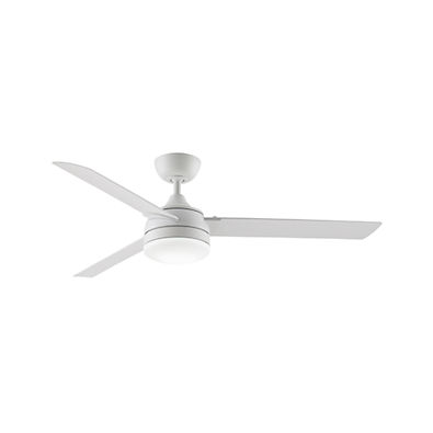 View Fanimation Xeno 56 Matte White Indoor/Outdoor Ceiling Fan with LED Light details