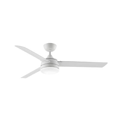 Indoor Outdoor Ceiling Fan, White Exterior Ceiling Fan With Light