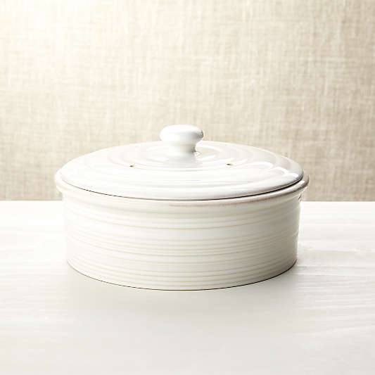 Farmhouse White Pancake Warmer