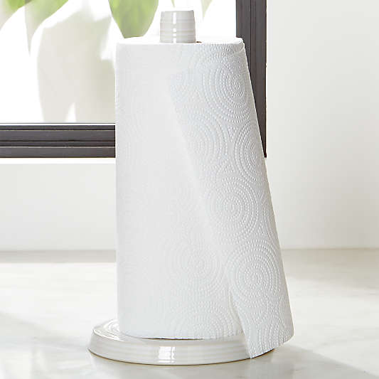 Farmhouse White Paper Towel Holder