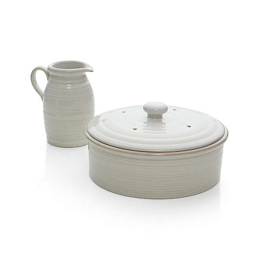 Farmhouse White Pancake Warmer