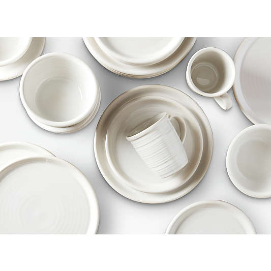Farmhouse White Dinner Plates, Set of 4