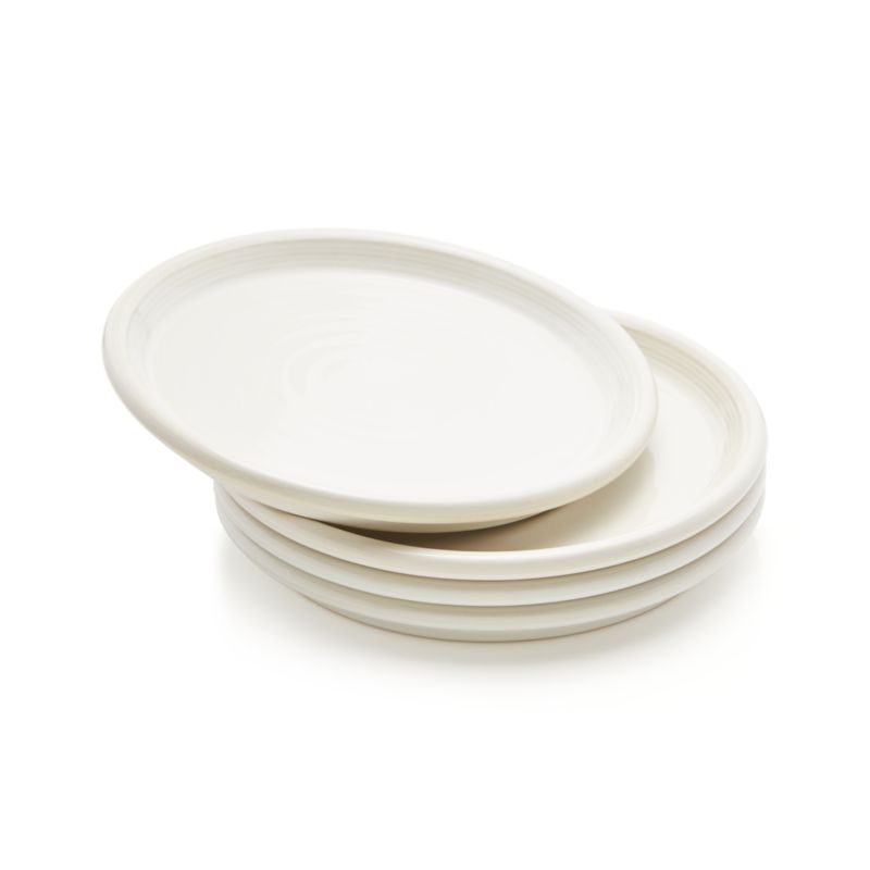 Farmhouse White Salad Plates, Set of 4