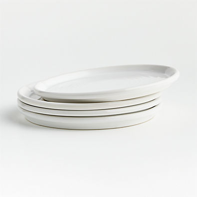 View Farmhouse White Dinner Plates, Set of 4 details