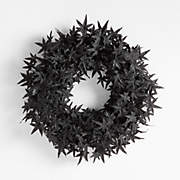 Faux Spooky Black Botanical Garland 6'