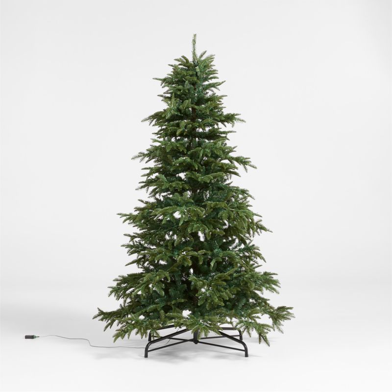 Faux Balsam Fir Pre-Lit LED Christmas Tree with White Lights 7.5' - image 4 of 5