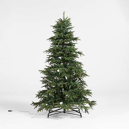 Faux Balsam Fir Pre-Lit LED Christmas Tree with White Lights 7.5'