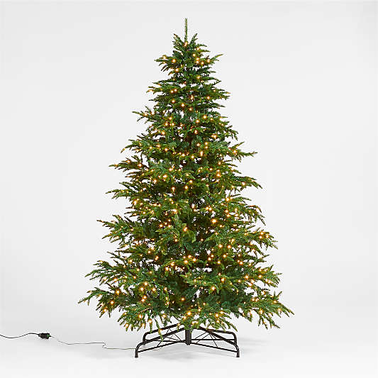 Faux Balsam Fir Pre-Lit LED Christmas Tree with White Lights 9'