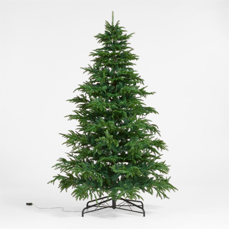 Faux Balsam Fir Pre-Lit LED Christmas Tree with White Lights 9' - image 4 of 5