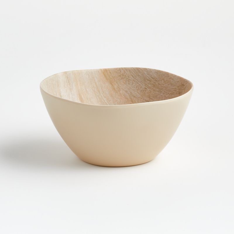 Faux Bois Melamine Dinner Plate